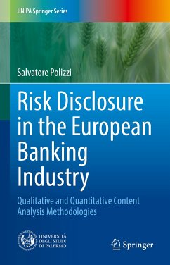 Risk Disclosure in the European Banking Industry (eBook, PDF) - Polizzi, Salvatore
