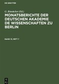 Monatsberichte der Deutschen Akademie de Wissenschaften zu Berlin. Band 13, Heft 7