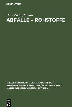 Abfälle ¿ Rohstoffe - Emons, Hans-Heinz