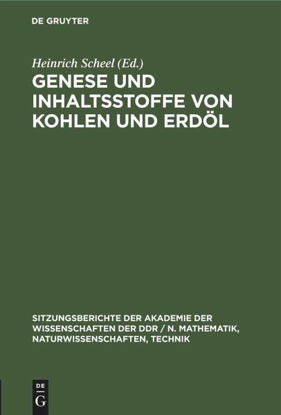 Genese und Inhaltsstoffe von Kohlen und Erdöl Genese und Inhaltsstoffe von Kohlen und Erdöl