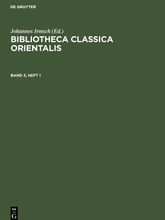 Cover Bibliotheca Classica Orientalis, Band 3, Heft 1, Bibliotheca Classica Orientalis Band 3, Heft 1