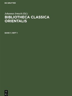 Bibliotheca Classica Orientalis, Band 7, Heft 1, Bibliotheca Classica Orientalis Band 7, Heft 1