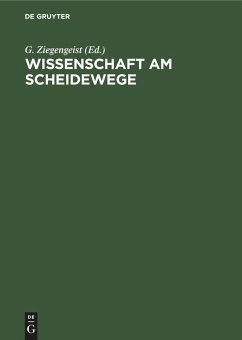 Cover Wissenschaft am Scheidewege