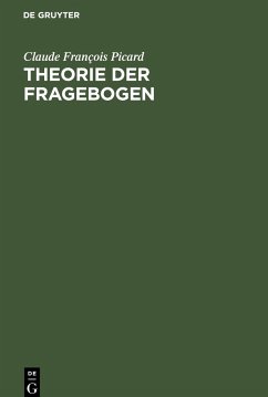 Theorie der Fragebogen - Picard, Claude François