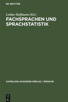 Fachsprachen und Sprachstatistik