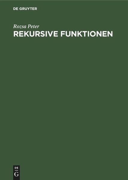 Rekursive Funktionen Rekursive Funktionen