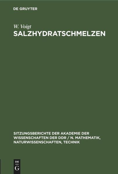 Salzhydratschmelzen Salzhydratschmelzen