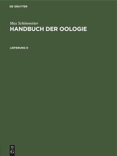 Cover Max Schönwetter: Handbuch der Oologie. Lieferung 9