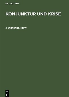 Konjunktur und Krise. Jahrgang 8, Heft 1