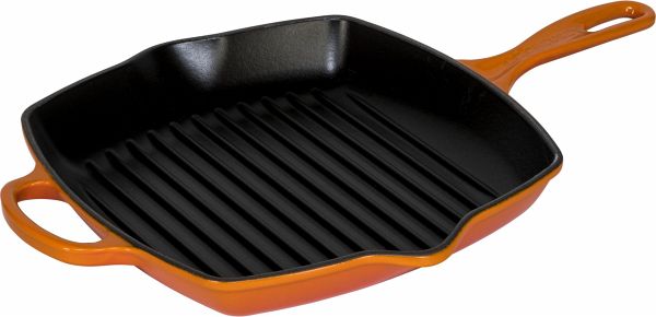 Le Creuset Grillpfanne Gusseisen Quad. Ofenrot 26 cm