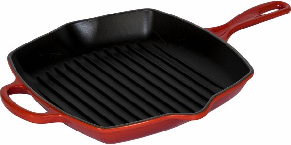 Le Creuset Grillpfanne Gusseisen Quad. Kirschrot 26 cm Le Creuset Grillpfanne Gusseisen Quad. Kirschrot 26 cm