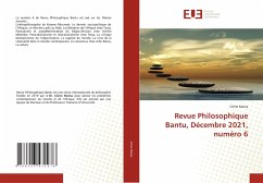 Revue Philosophique Bantu, Décembre 2021, numéro 6 - Mama, Côme