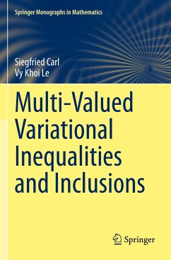 Multi-Valued Variational Inequalities and Inclusions - Carl, Siegfried;Le, Vy Khoi