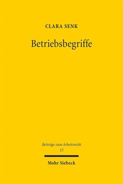 Betriebsbegriffe - Senk, Clara