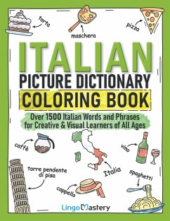 Italian Picture Dictionary Coloring Book - Lingo Mastery