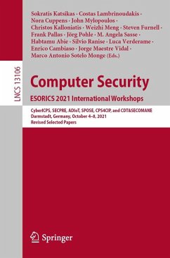 Cover Computer Security. ESORICS 2021 International Workshops (eBook, PDF)