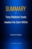 Summary of Tony Robbins' book: Awaken the Giant Within (eBook, ePUB)