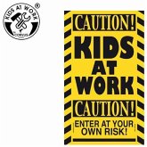 Corvus A750412 - Schild: Kids-at-Work / Caution! Kids at Work, Baustellen-Schild aus Kunststoff, 25x15cm