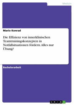 Die Effizienz von innerklinischen Teamtrainingskonzepten in Notfallsituationen fördern. Alles nur Übung? (eBook, PDF)