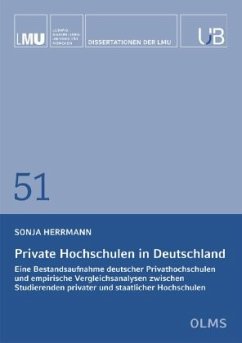 Private Hochschulen in Deutschland - Herrmann, Sonja