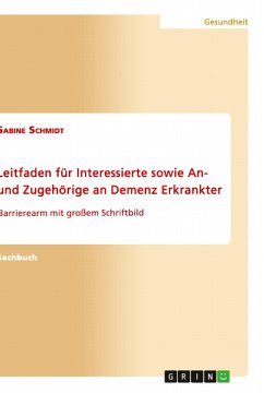 Leitfaden für Interessierte sowie An- und Zugehörige an Demenz Erkrankter - Schmidt, Sabine