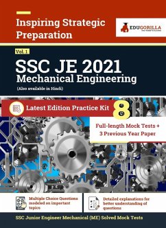 SSC JE Mechanical Engineering Exam 2021   8 Full-length Mock Tests (Solved) + 3 Previous Year Paper   Latest Pattern Kit for Staff Selection Commission Junior Engineer (eBook, PDF) - Experts, EduGorilla Prep