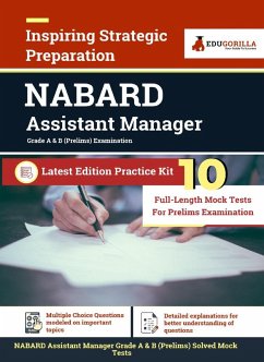 NABARD Assistant Manager Prelims Exam 2021 (Grade A & B)   10 Full-length Mock Tests (Solved)   Preparation Kit by EduGorilla (eBook, PDF) - Experts, EduGorilla Prep