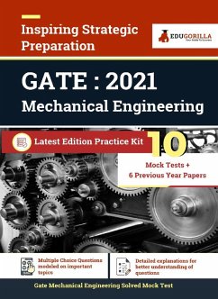 Cover GATE 2021 Entrance Exam for Mechanical Engineering   Preparation Kit for GATE ME   10 Full-length Mock Tests + 6 Previous Year Paper   By EduGorilla (eBook, PDF)