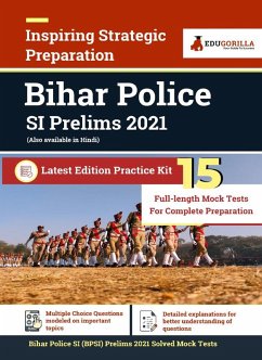 Bihar Police Sub-Inspector (BPSI) Prelims 2021 Exam   15 Full-length Mock Tests (Solved)   Latest Edition By EduGorilla (eBook, PDF) - Experts, EduGorilla Prep