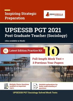 UPSESSB PGT Sociology Recruitment Exam 2021   1600+ Objective Questions ( Solved) (eBook, PDF) - Experts, EduGorilla Prep