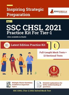 SSC CHSL Exam 2021 Tier 1   10 Full-length Mock Tests (Complete Solution)   Latest Pattern Kit for (Combined Higher Secondary Level) 2021 Edition (Vol. 1) (eBook, PDF) - Experts, EduGorilla Prep