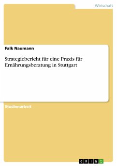 Cover Strategiebericht für eine Praxis für Ernährungsberatung in Stuttgart (eBook, PDF)