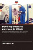 Développement de matrices de tôlerie