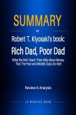 Summary of Robert T. Kiyosaki's book: Rich Dad, Poor Dad (eBook, ePUB)