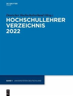 Cover Universitäten Deutschland / Hochschullehrer Verzeichnis 2022/Band 1
