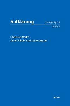 Christian Wolff - seine Schule und seine Gegner