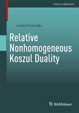 Relative Nonhomogeneous Koszul Duality (eBook, PDF)