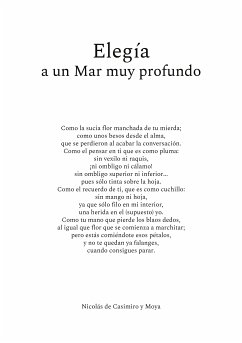 Elegía a un Mar muy profundo (eBook, ePUB) - de Casimiro y Moya, Nicolás