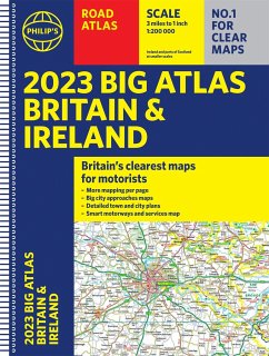 2023 Philip's Big Road Atlas Britain and Ireland - Philip's Maps