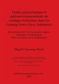 Études palynologique et paléoenvironnementale de sondages holocènes dans les Gunung Sewu (Java, Indonésie)