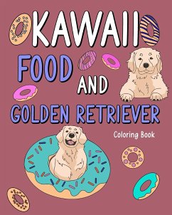 Kawaii Food and Golden Retriever - Paperland