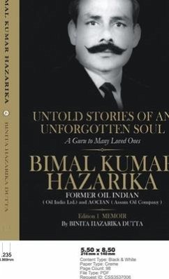 Untold Stories of an Unforgotten Soul - Dutta, Binita Hazarika