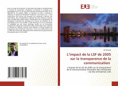 L¿impact de la LSF de 2005 sur la transparence de la communication - Ahmadi, Ali