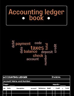Accounting Ledger Book: Facile / Simple Recorder & Tracker Logbook Accounting Ledger Book for Bookkeeping - Aletta, Smudge