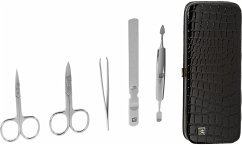 Zwilling CLASSIC INOX Kroko Rahmen-Etui, schwarz, 5-tlg.