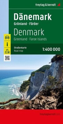 Dänemark, Straßenkarte 1:400.000, freytag & berndt