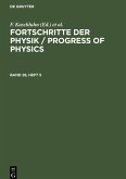 Fortschritte der Physik / Progress of Physics. Band 28, Heft 5