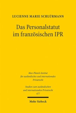 Das Personalstatut im französischen IPR (eBook, PDF) - Schlürmann, Lucienne Marie