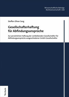 Gesellschafterhaftung für Abfindungsansprüche (eBook, PDF) - Sorg, Steffen Oliver