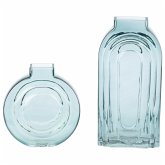 Glas-Vase-Set, 2-tlg. Oman Hellblau Standard